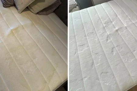 mattress cleaning before after d