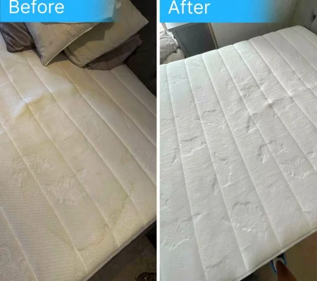 mattress cleaning before after d